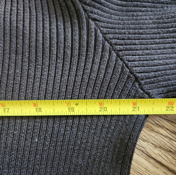 Black Vintage Polo Ralph Lauren ribbed Mockneck Sweater Size Large - Picture 6 of 7